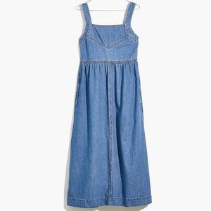 Madewell Denim Apron midi dress